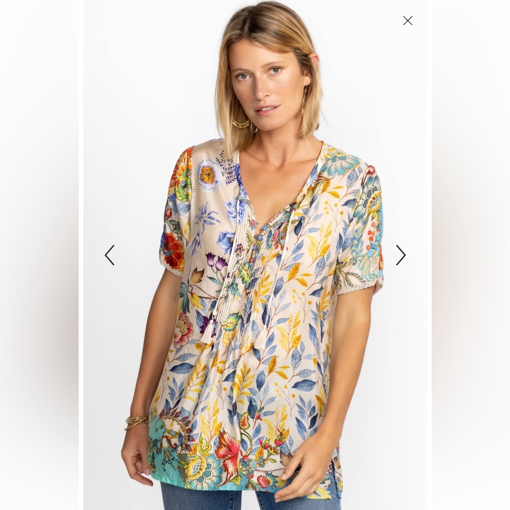 NWT Johnny Was BLU MAI TUNIC